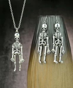 Retro Skeleton Man Necklace