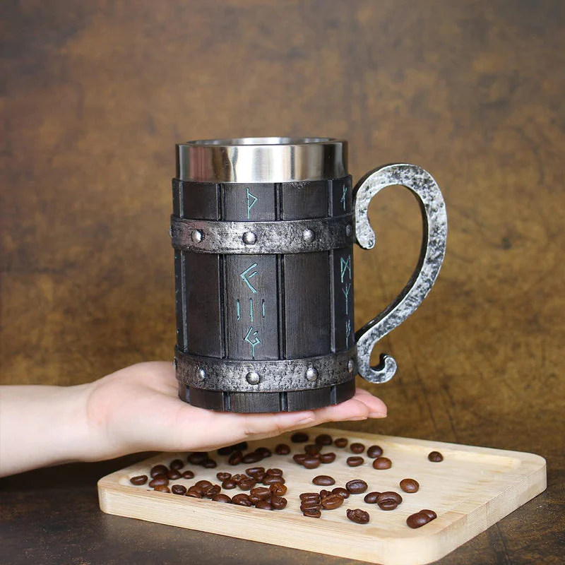 Nordic Rune Beer Tankard