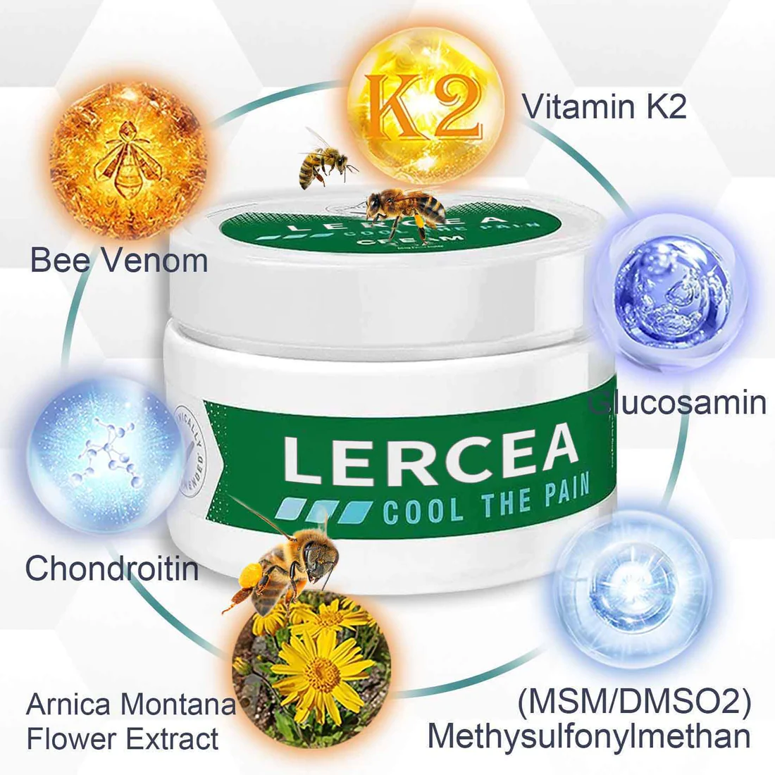 LERCEA Bee Venom Pain and Bone Healing Cream