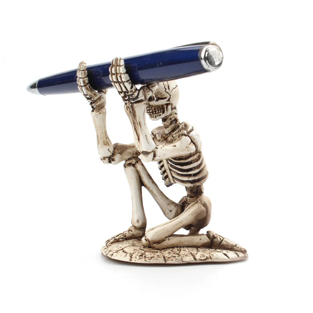 Desktop Small Skull Pen Holder