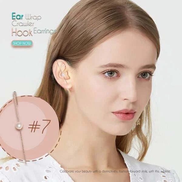 Ear Wrap Crawler Hook Earrings