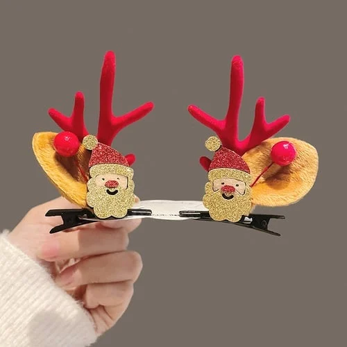 Reindeer Antlers Xmas Hair Clip