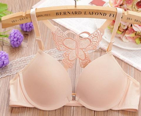 Front Buckle Butterfly Back Bra