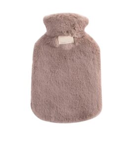 Hot Water Bottle with Soft Fur Cover