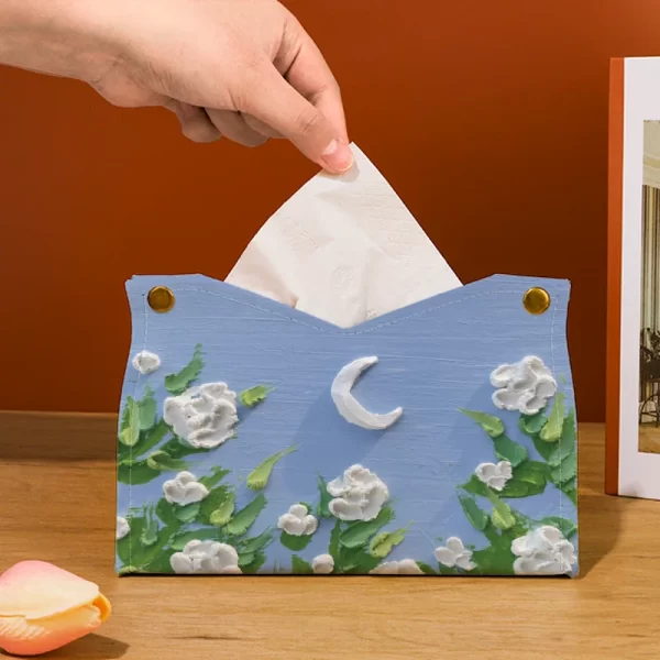 Oil Painting Tissue Box