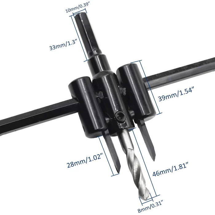 Adjustable Hole Saw Circle Cutter Drill Bit Tool