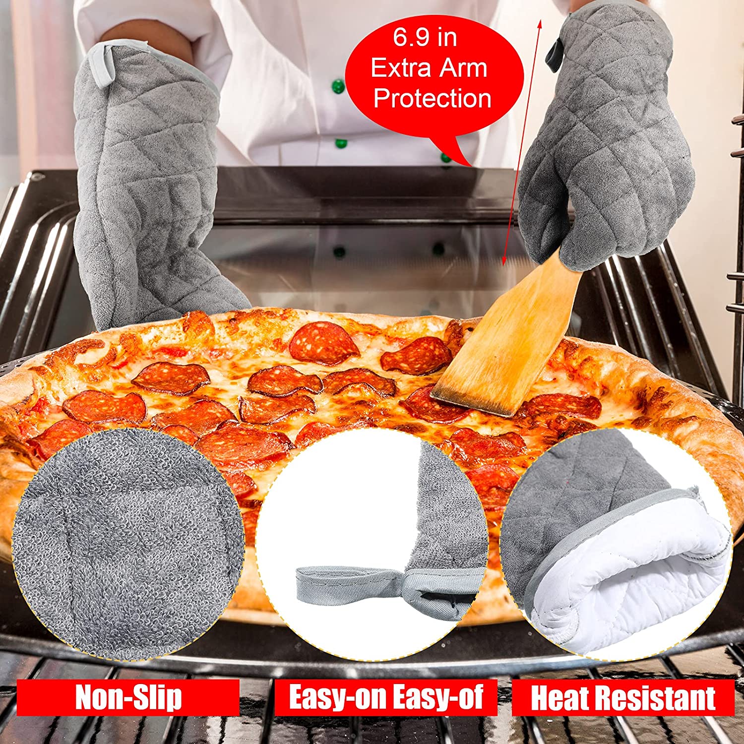 Non-Slip Safety Oven Mitts