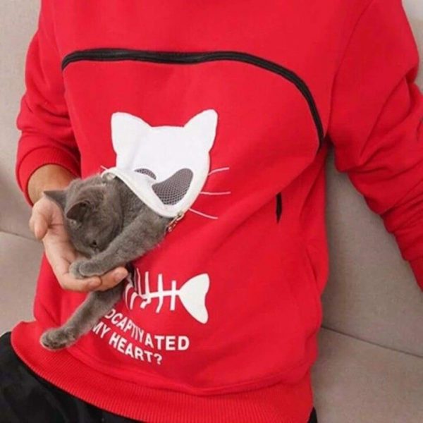 Cat Pouch Hoodie Sweatshirt