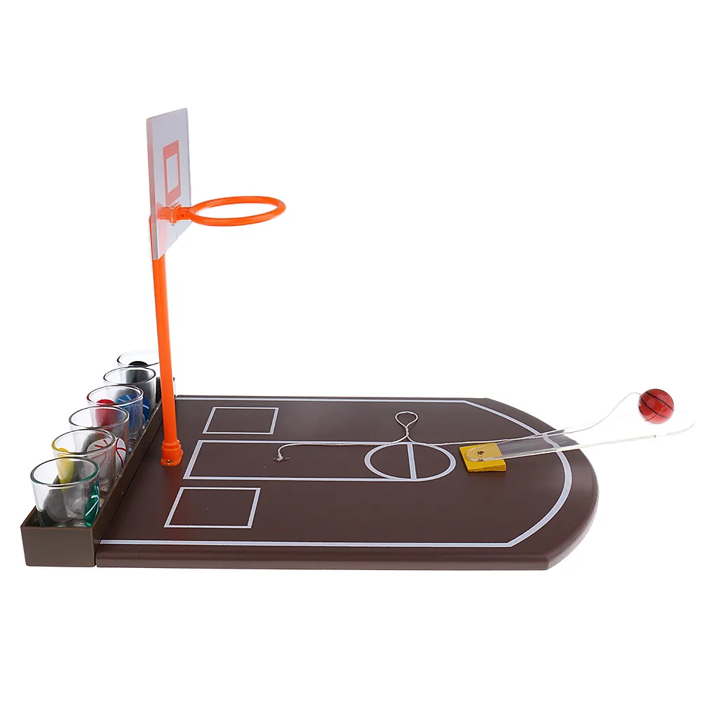 Mini Glass Basketball Table Drinking Game