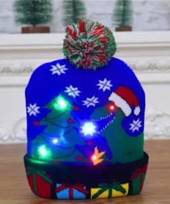 Christmas LED Light Knitted Beanies