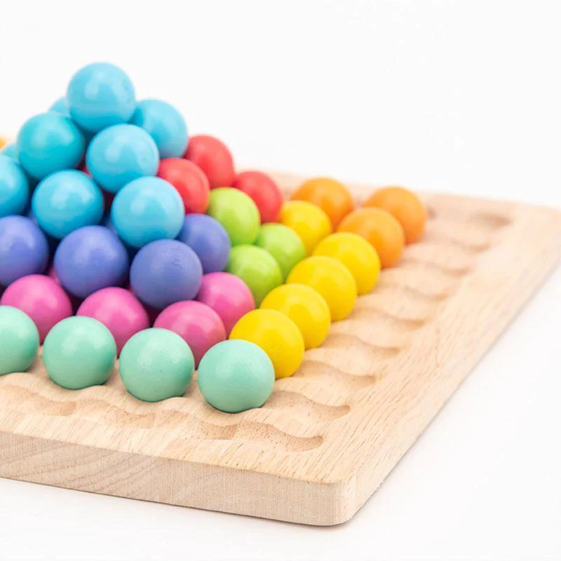 Wooden Board Bead Game