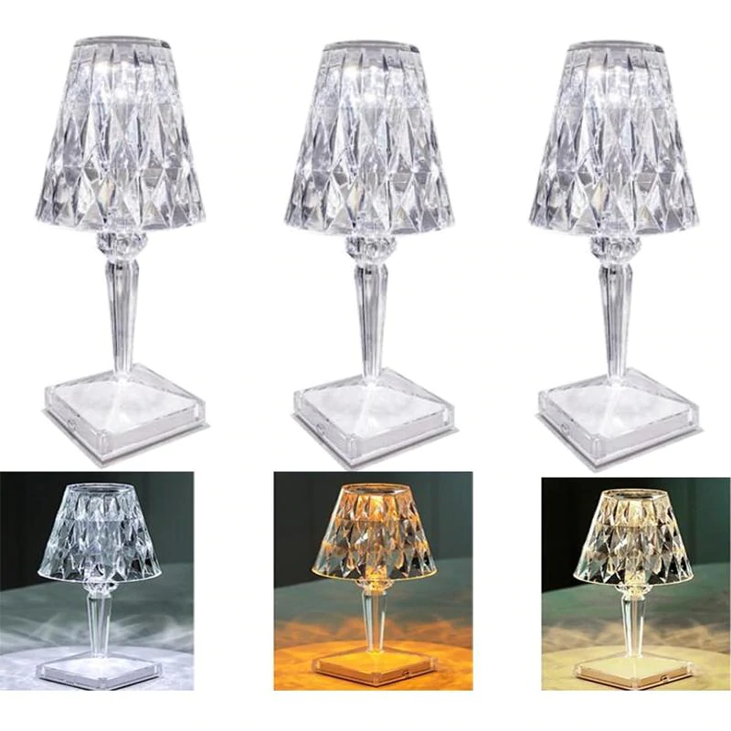 Crystal Diamond Table Lamp