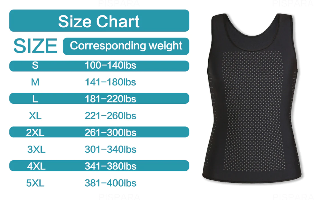 PISPARA Men's Ice Silk Shape Compression Vest