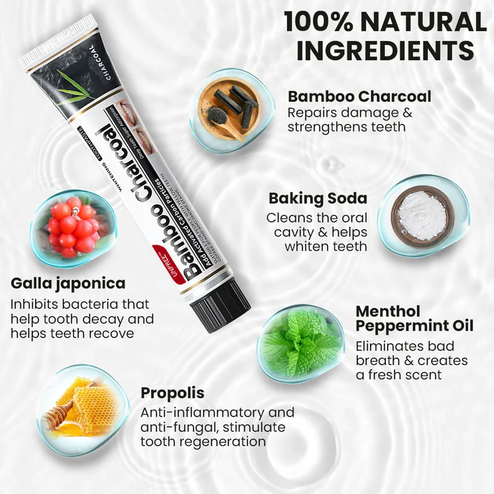 UNPREE Bamboo Charcoal Whitening Toothpaste