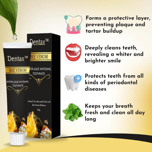 Dentax Bee Venom Antiplaque Whitening Toothpaste