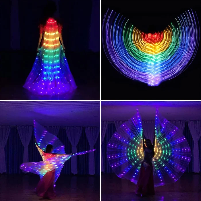 Color LED Light Up Wings