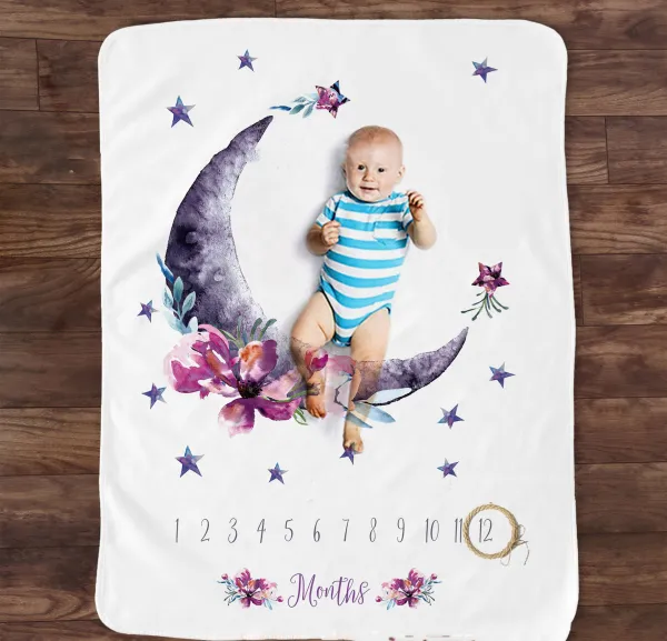 Baby Monthly Milestone Blanket