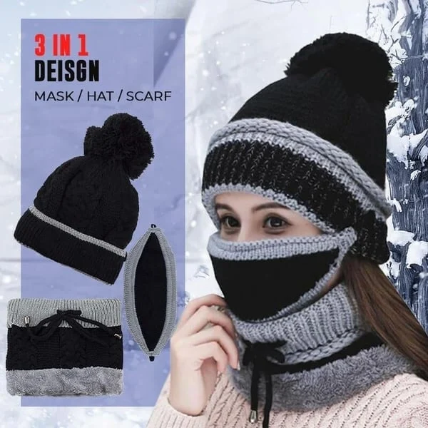 Winter Set-Mask Hat Scarf