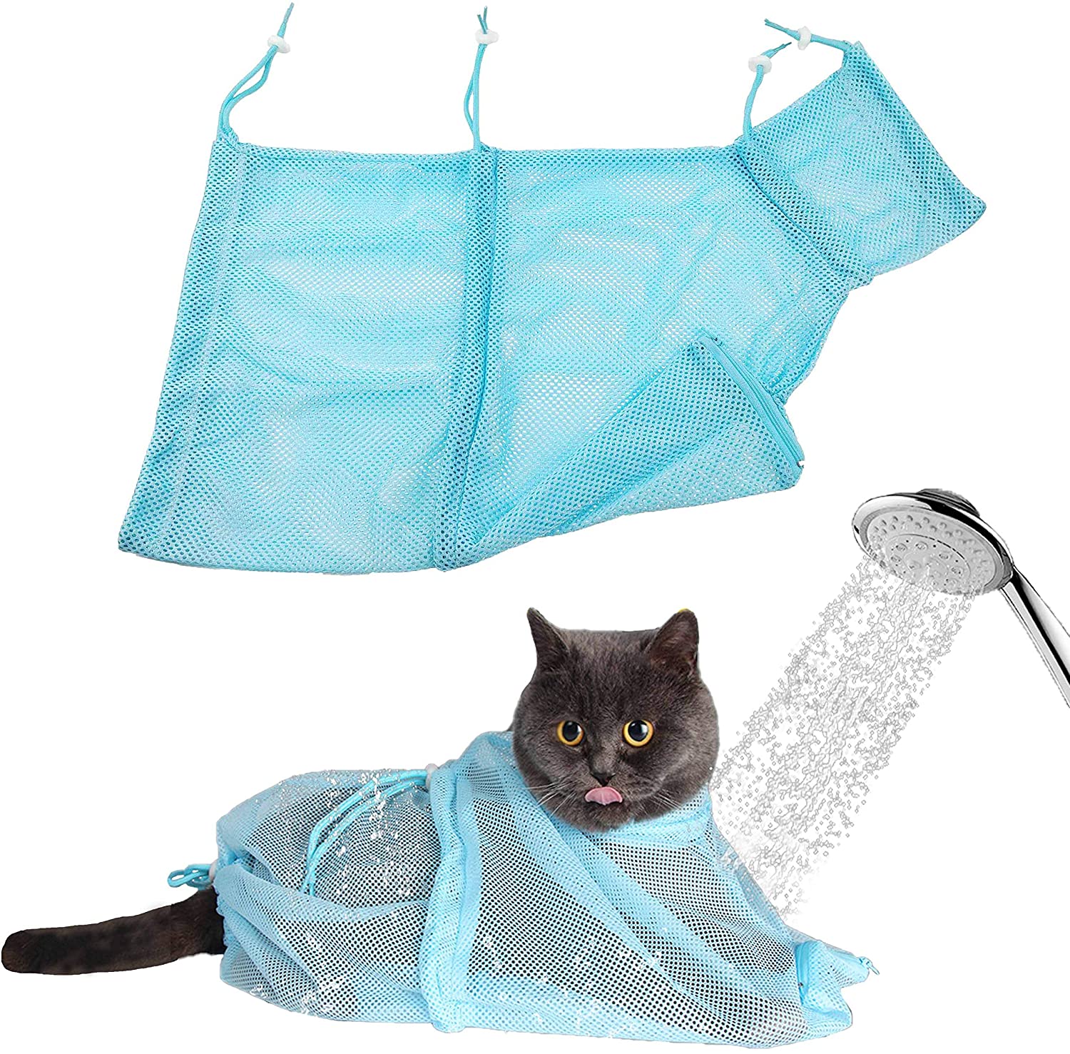 Mesh Cat Bathing Bag