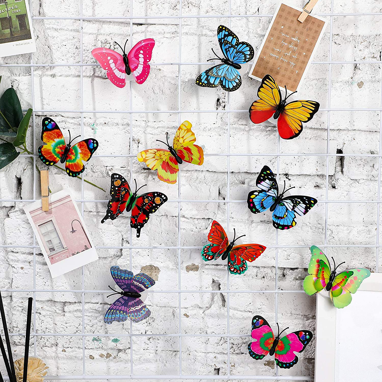 LED 3D Butterfly Wall Lights (10 Pieces)