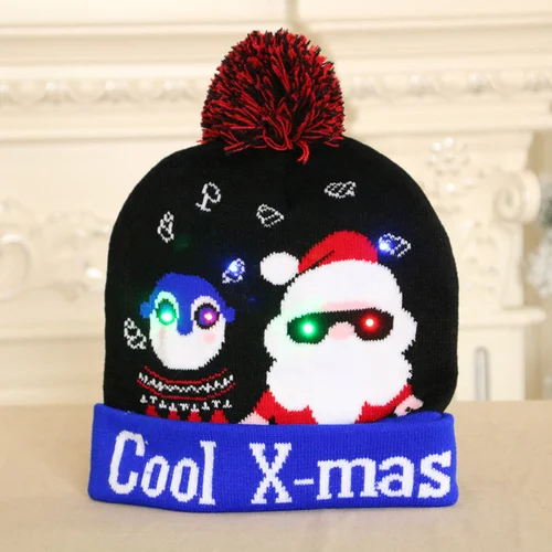 Christmas LED Light Knitted Beanies