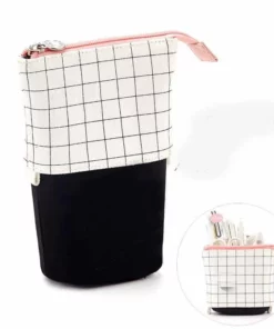 Simple And Cute Canvas Pull Retractable Pen Holder