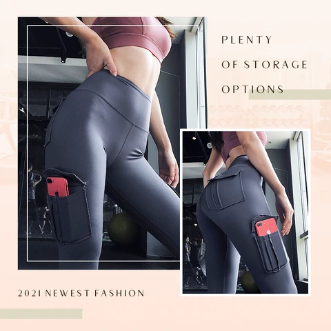 Multi Pockets Stretchy Yoga Pants