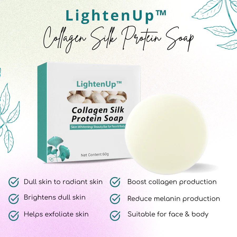 LightenUp Collagen Silk Protein Soap