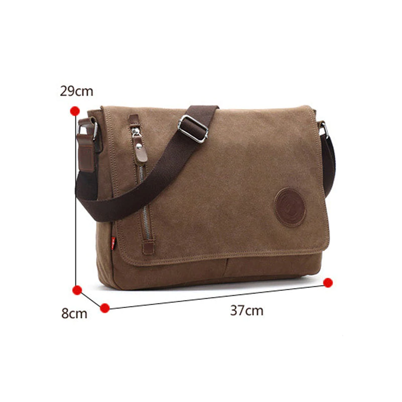 Men's Trendy Casual Canvas Shoulder Bag