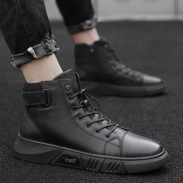 Italian High Top Casual Martin Leather Boots