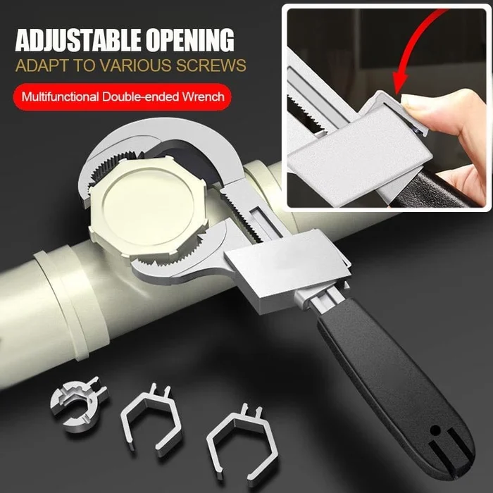 Universal Adjustable Double-Ended Wrench