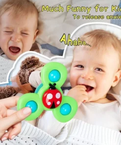 3pc Suction Cup Spinning Toy