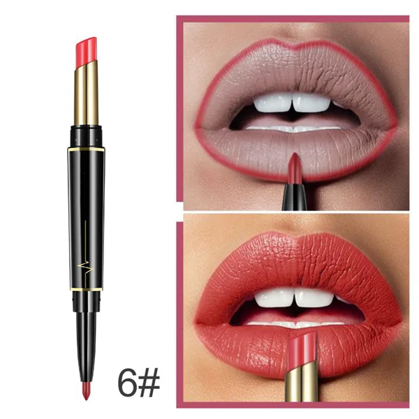 16 Color Long Lasting Lipstick + Lip Liner Combo