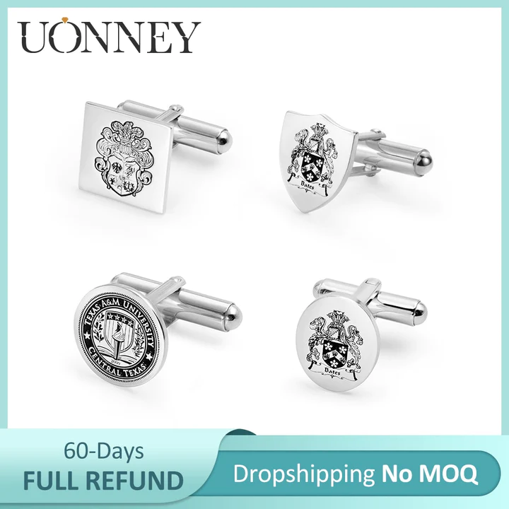 Personalized Crest Cufflinks Photo Cufflinks