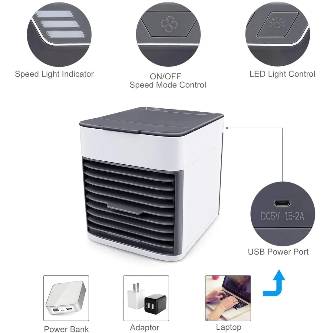 3 In 1 Portable Air Cooling Fan