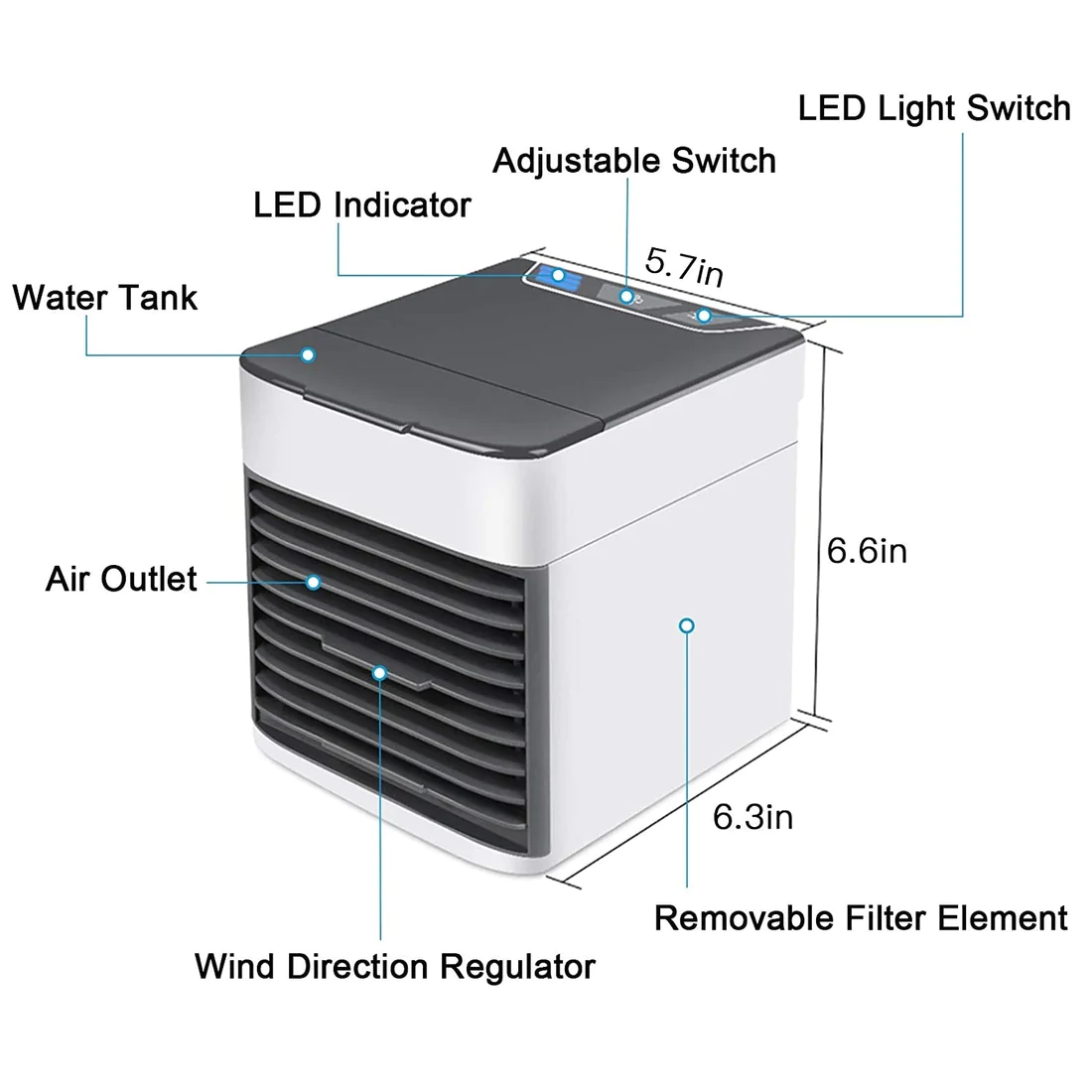 3 In 1 Portable Air Cooling Fan