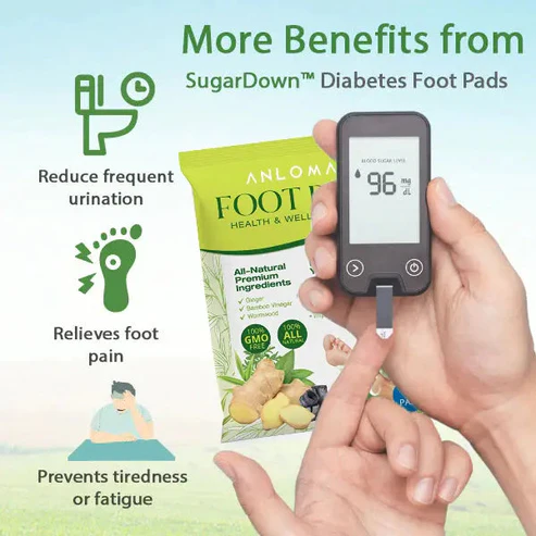 ANLOMAR Lowering of Blood Sugar and Body Detox Footbed