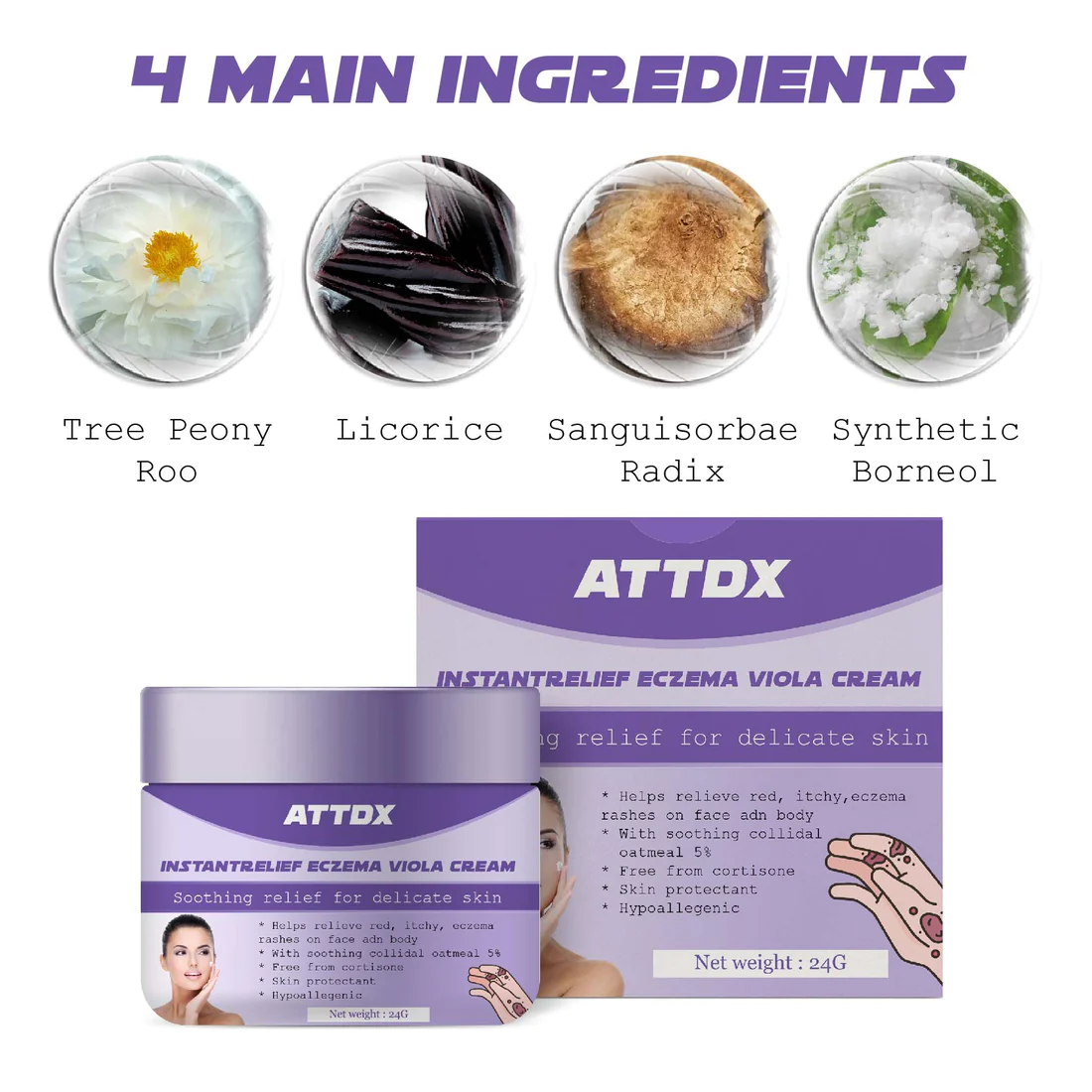 ATTDX InstantRelief Eczema ViolaCream