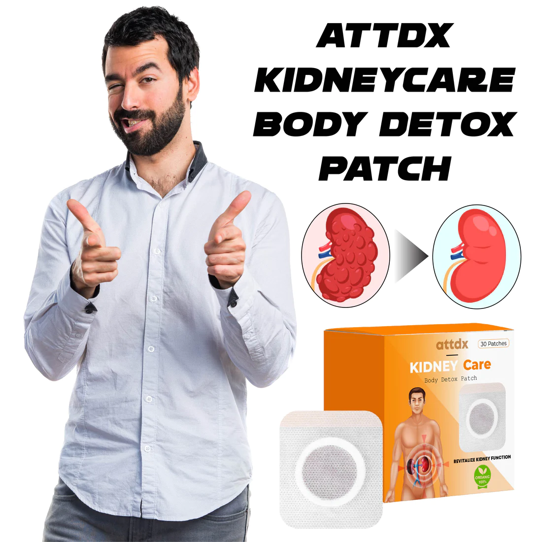 ATTDX KidneyCare Body Detox Patch