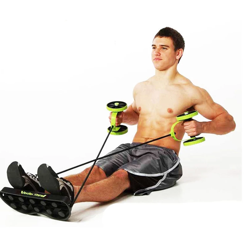 4 Wheels Roller Abdominal Pull Rope