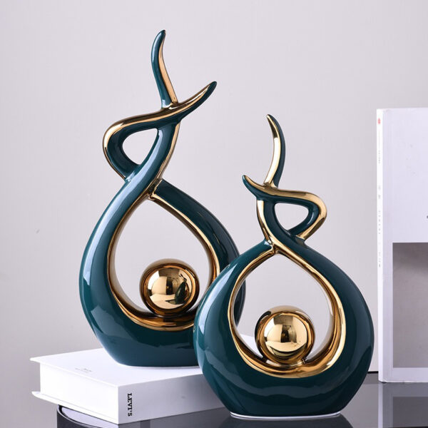 Modern Abstract Art Ceramic Statue