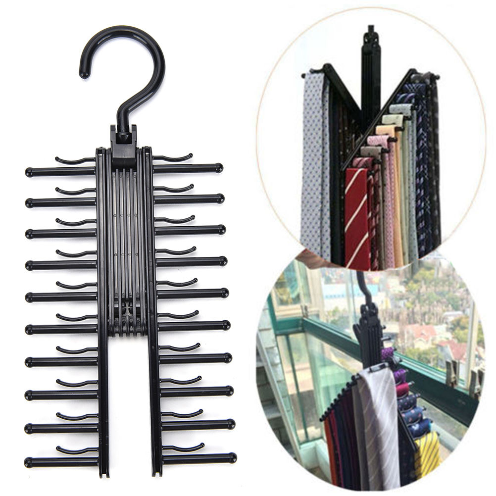 360° Rotating Cross Shaped Tie Hanger