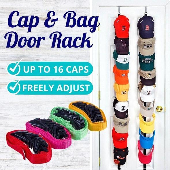 Adjustable Cap & Bag Door Rack