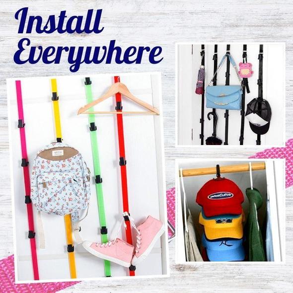 Adjustable Cap & Bag Door Rack