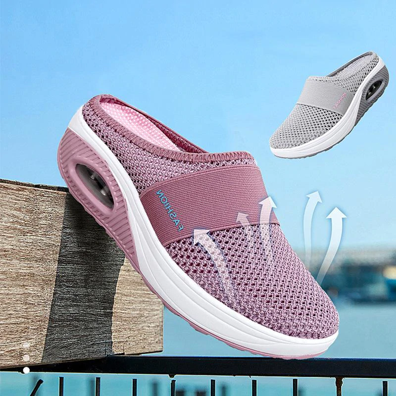 Air Cushion Slip-On Flat Sandals