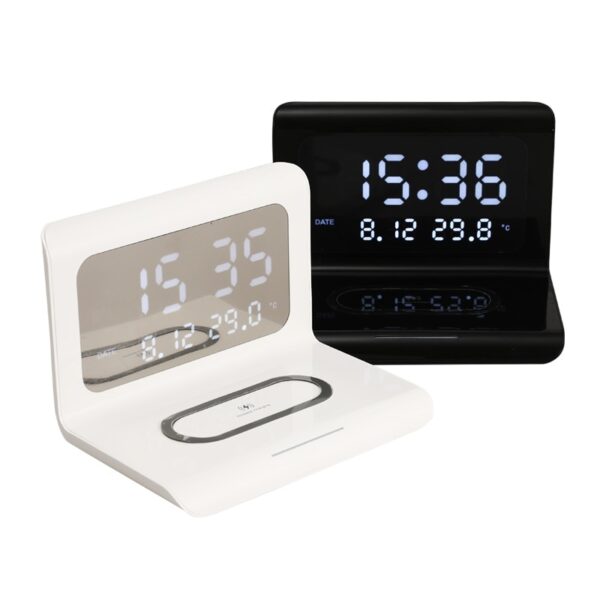 Multifunction Wireless Charging Clock