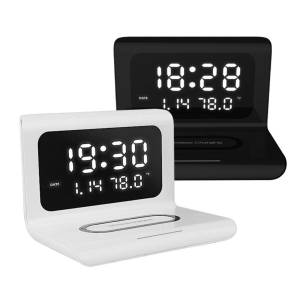 Multifunction Wireless Charging Clock