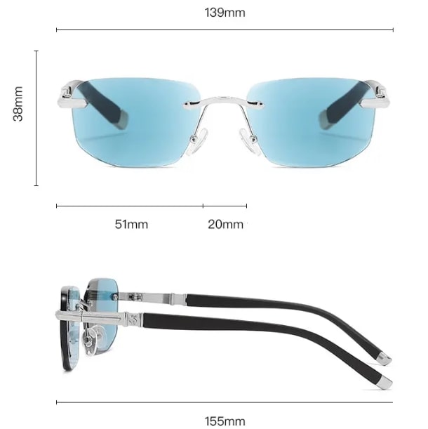 Anti-Blue Light Far and Near Presbyopic Sunglasses