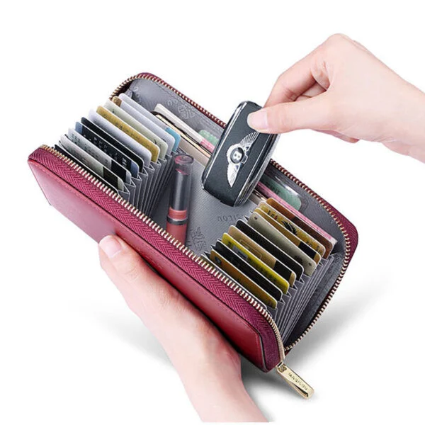 Anti-Credit Card Fraud Multi Compartment Wallet