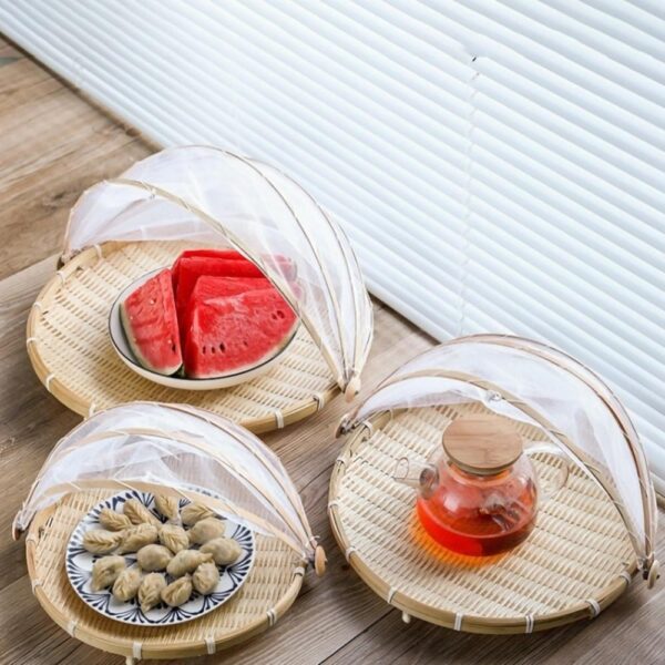 Anti-Mosquito Food Serving Tent Basket Tray